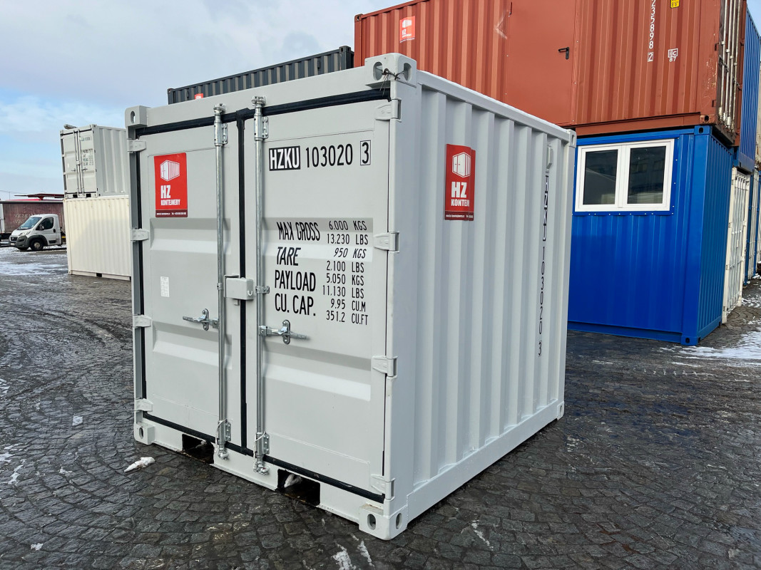 Lodní kontejner 8' RAL 7035, HZKU 103 020-3