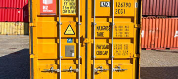 Contêineres de transporte de 20 dimensões, preço de contêiner de transporte descartado de 20, contêineres de hz