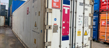 gebrauchter Container, Seecontainer zu verkaufen, Gefriercontainer 40HC