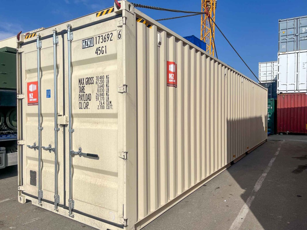 Velký kontejnerový sklad z kontejneru 40’HC Chodov